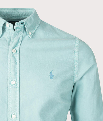 Slim Fit Garment-Dyed Oxford Shirt