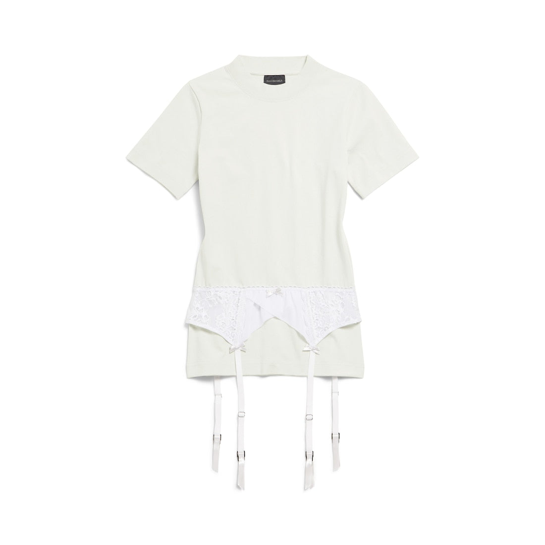 WOMEN'S LINGERIE T-SHIRT IN DIRTY WHITE