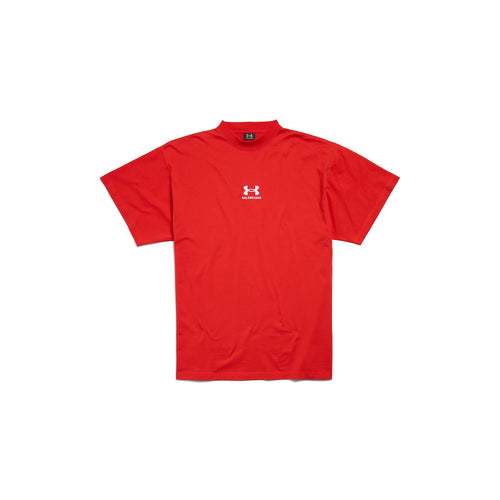 MEN'S UNDER ARMOUR® T-SHIRT OVERSIZED IN RED/WHITE