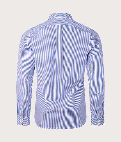Slim Fit Striped Stretch Poplin Shirt