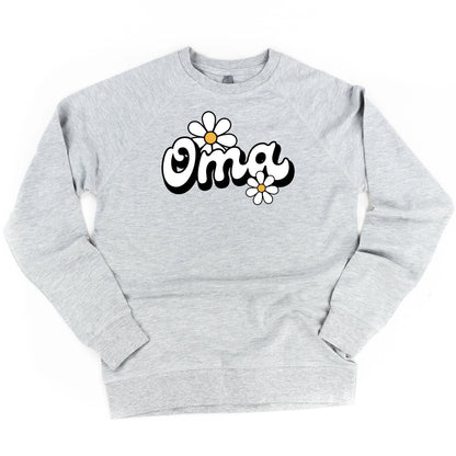 DAISY - OMA - w/ Full Daisy on Back - Lightweight Pullover Sweater