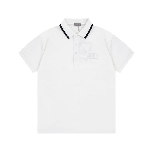 1203 New classic neckline color-matching POLO shirt