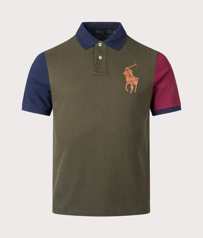 Classic Fit Leather-Pony Mesh Polo Shirt