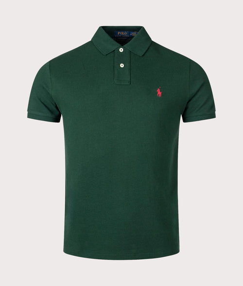Custom Slim Fit Mesh Polo Shirt