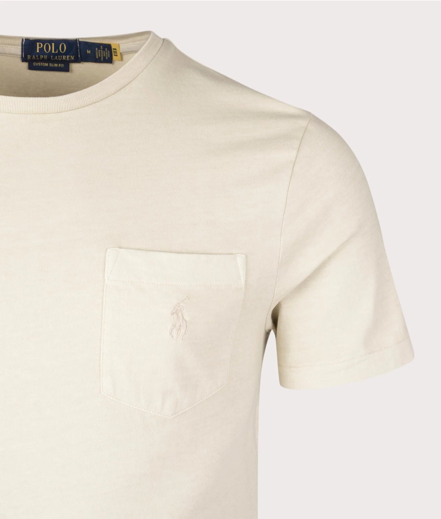 Custom Slim Mineral-Dyed Pocket T-Shirt