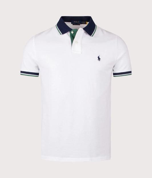 Custom Slim Fit Mesh Polo Shirt