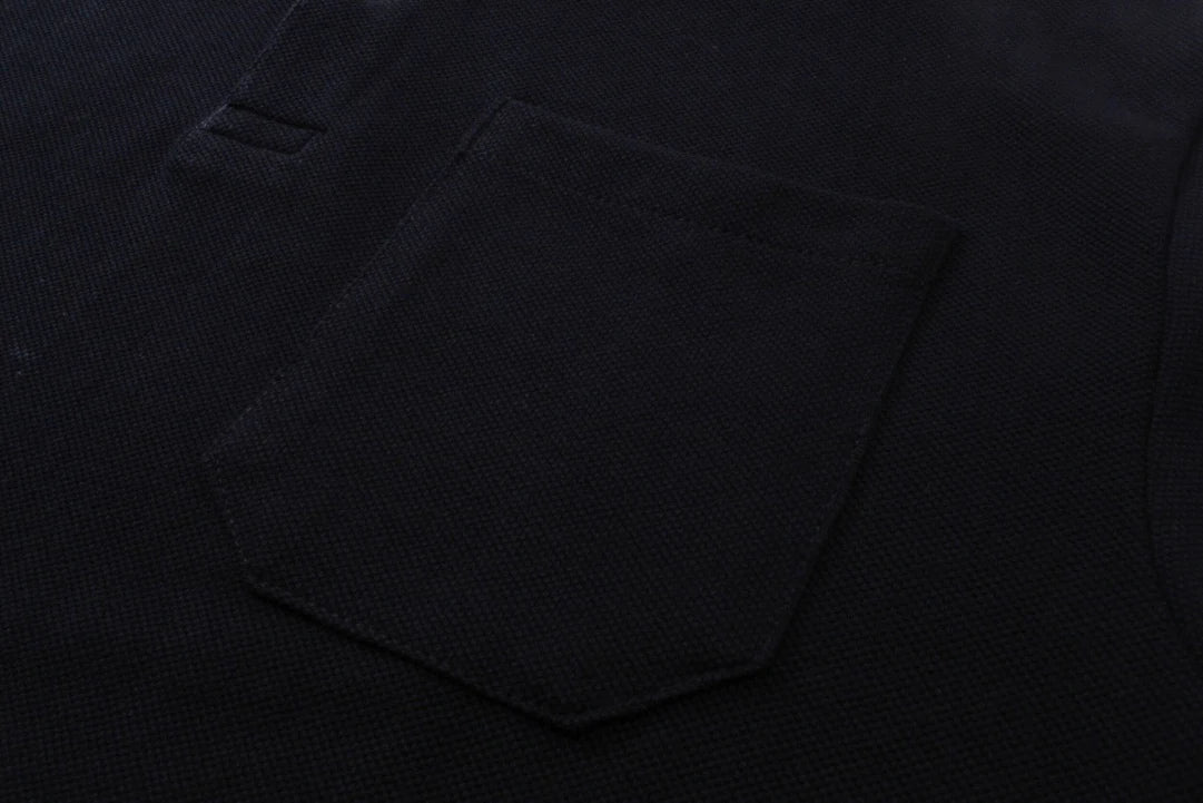 250313 New simple color matching lapel POLO