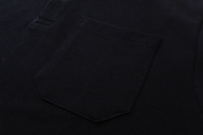 250313 New simple color matching lapel POLO