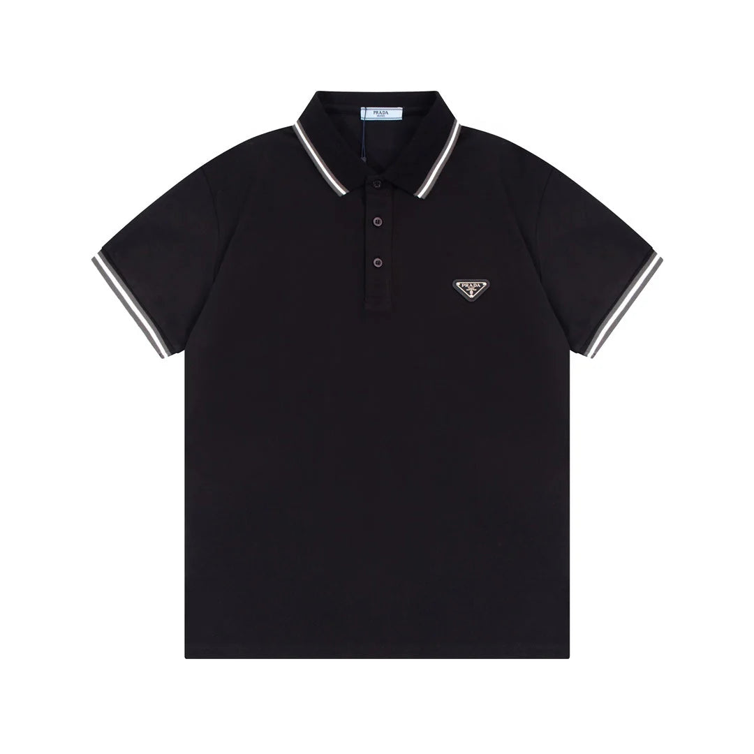1203 New classic neckline color-matching POLO shirt