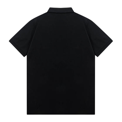 250408 New high-quality letter webbing POLO shirt