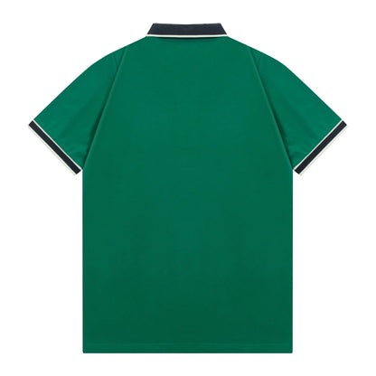 250408 New high-quality letter webbing with a color-matched collar POLO