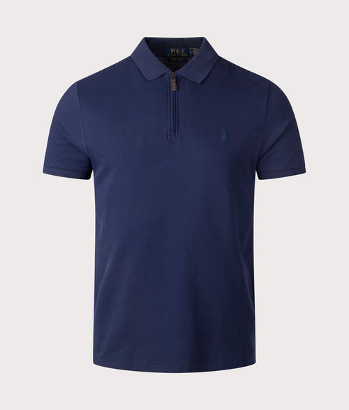 Custom Slim Fit Mesh Polo Shirt