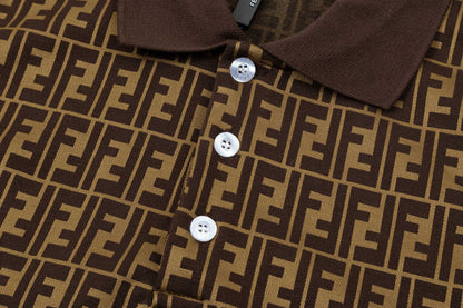 250305 New high quality jacquard fabric POLO shirt