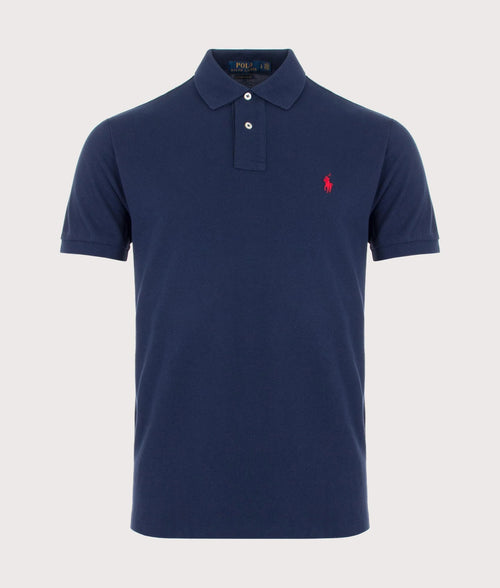 Custom Slim Fit Mesh Polo Shirt