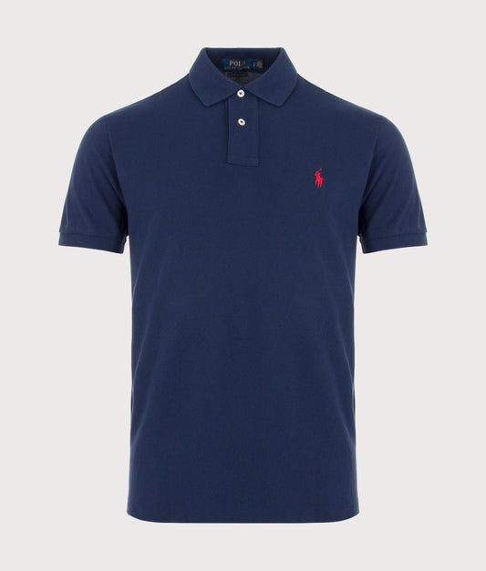 Custom Slim Fit Mesh Polo Shirt