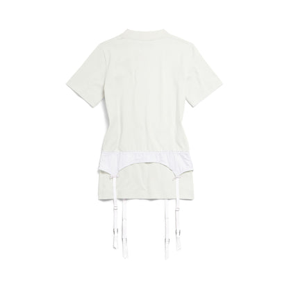 WOMEN'S LINGERIE T-SHIRT IN DIRTY WHITE