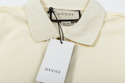 250408 New high-quality letter webbing POLO shirt