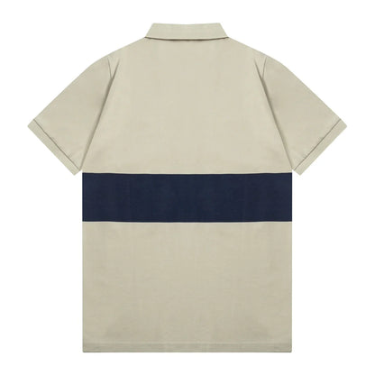 1211 New printed patchwork Polo shirt