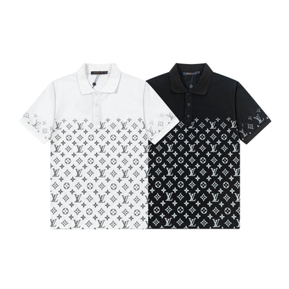 250305 High-end series of high quality gradient printed POLO shirt