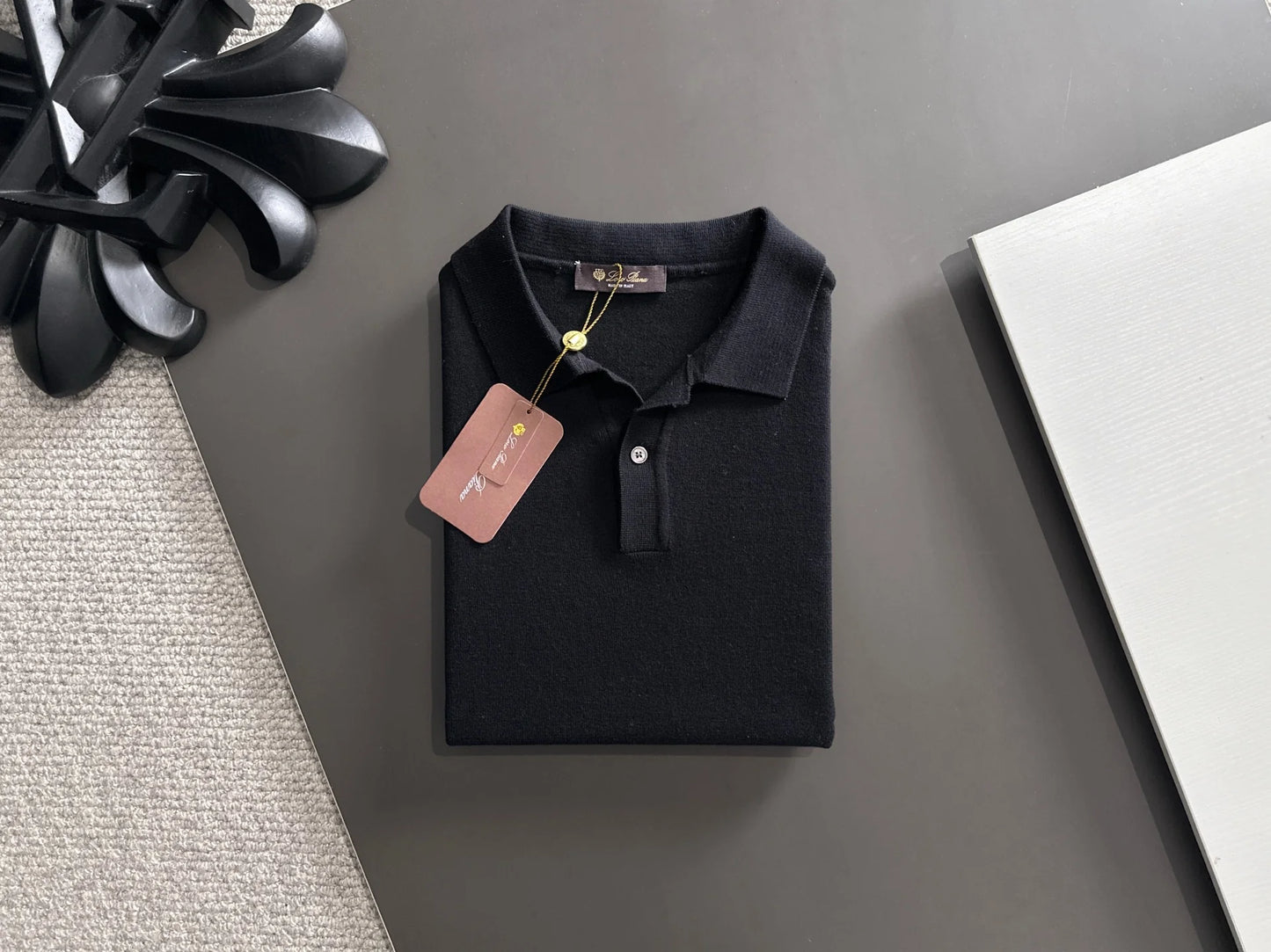 260511 New high-quality combed cotton yarn knitted polo shirt