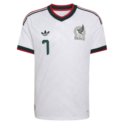 Gilberto Mora Mexico National Team 2026  Away On-Field Jersey - White