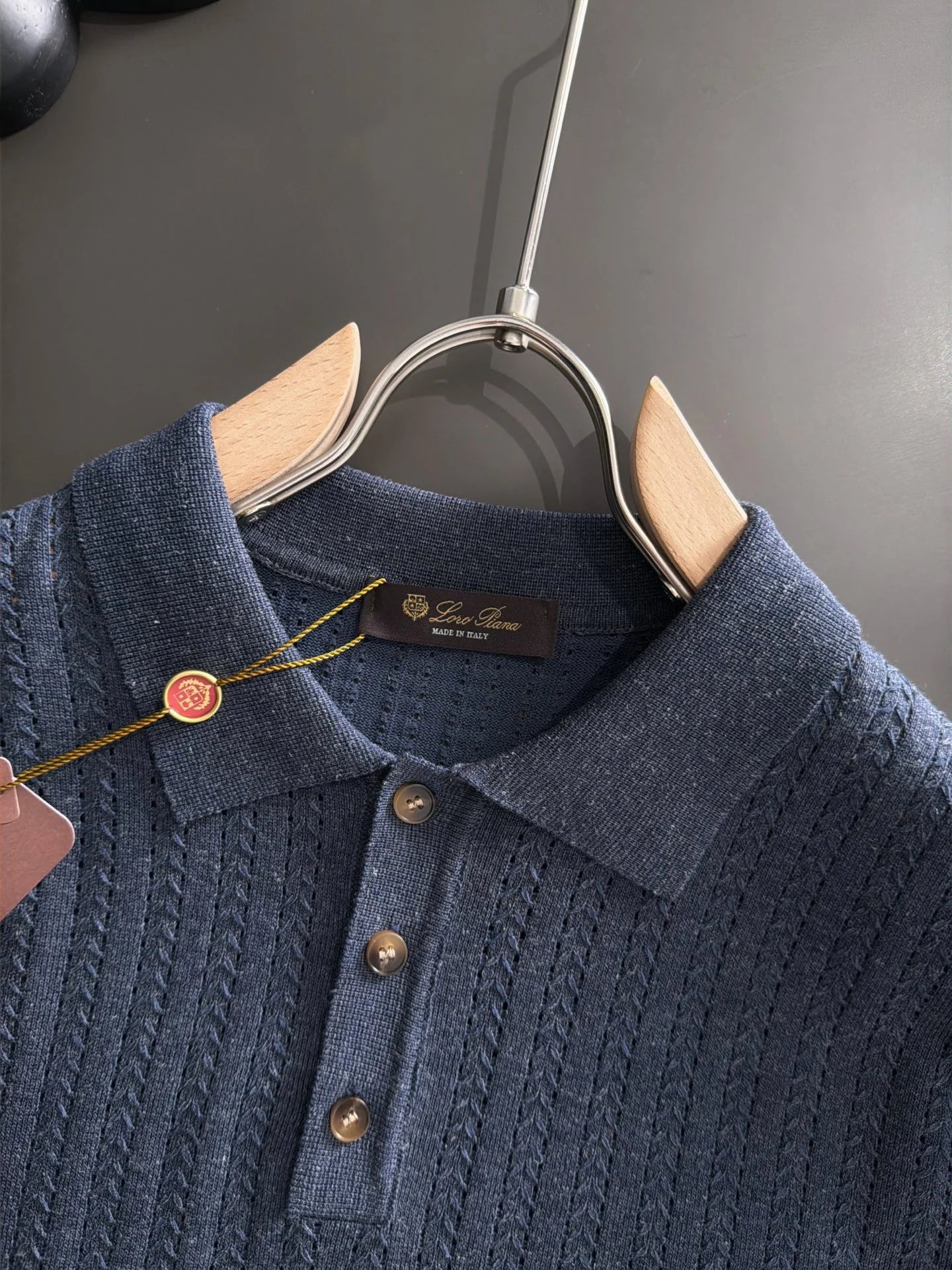 260511 New high-quality combed cotton yarn knitted polo shirt