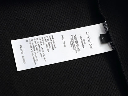260113 New high-quality letter-stitched multi-color patch-neck Polo