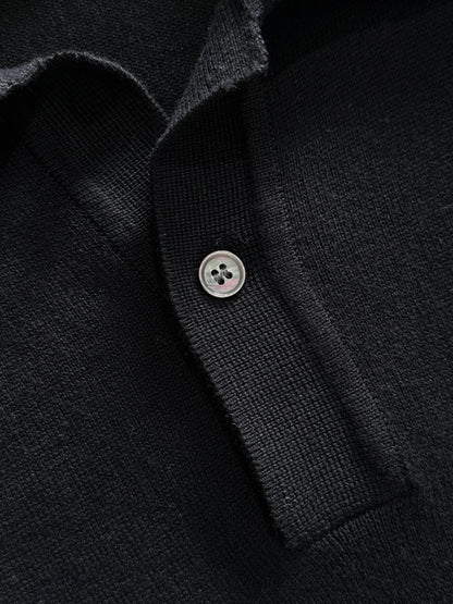 260511 New high-quality combed cotton yarn knitted polo shirt