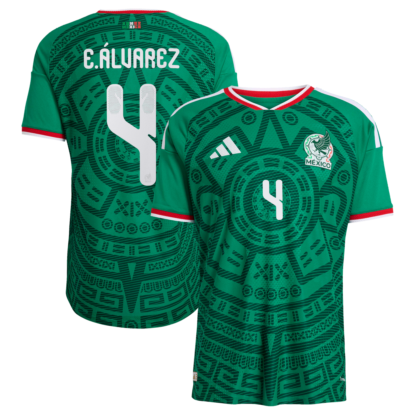 Edson Álvarez Mexico National Team 2026  Home On-Field Jersey - Green