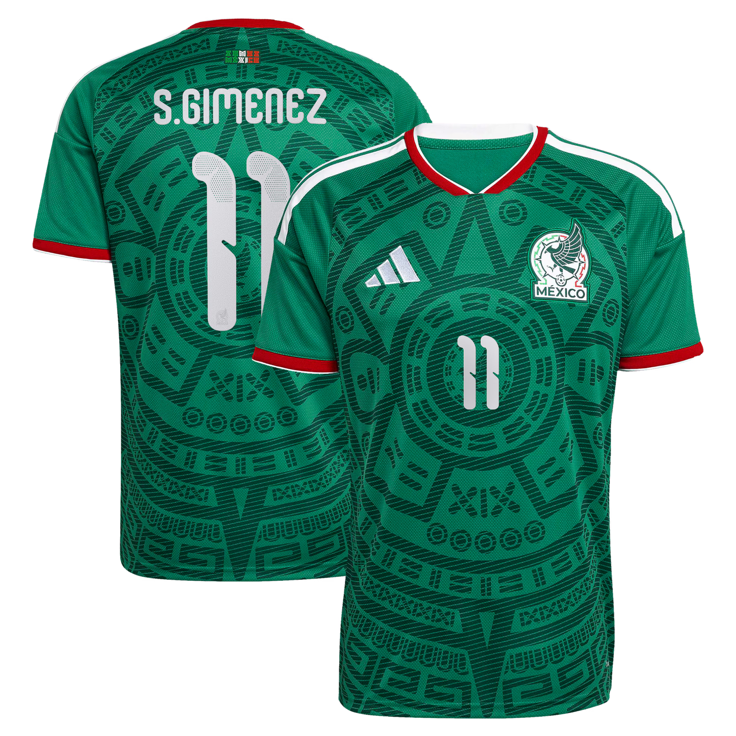 Santiago Gimenez Mexico National Team 2026  Home Replica Jersey - Green