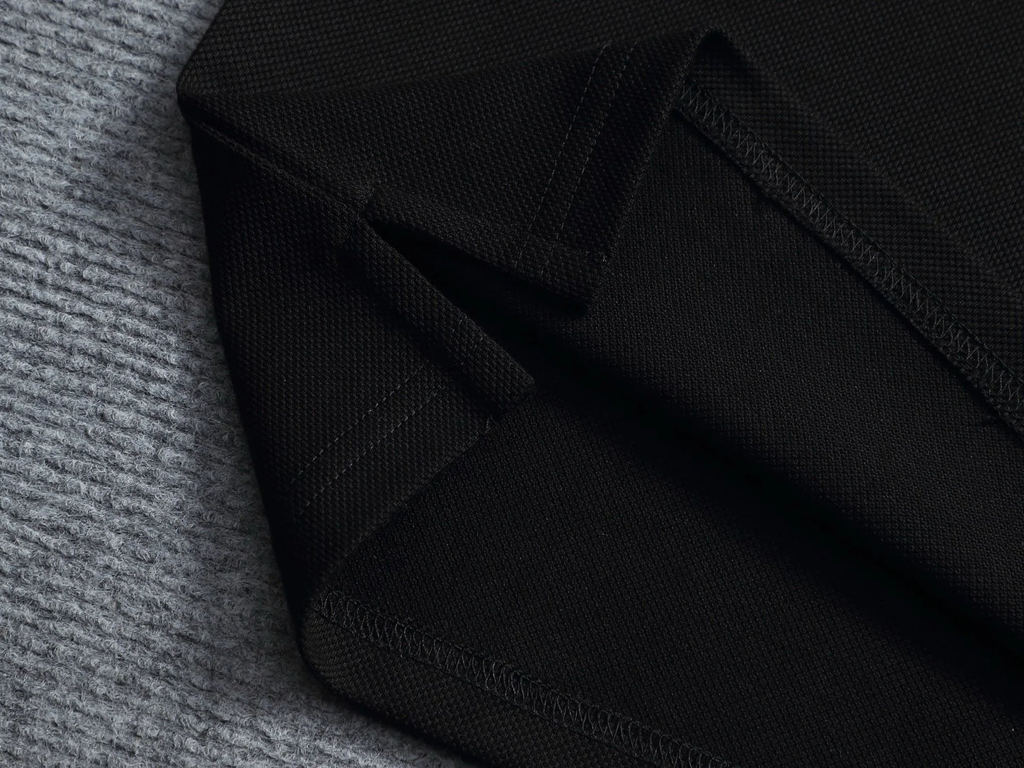 260113 New high-quality classic check-patterned woven collar polo