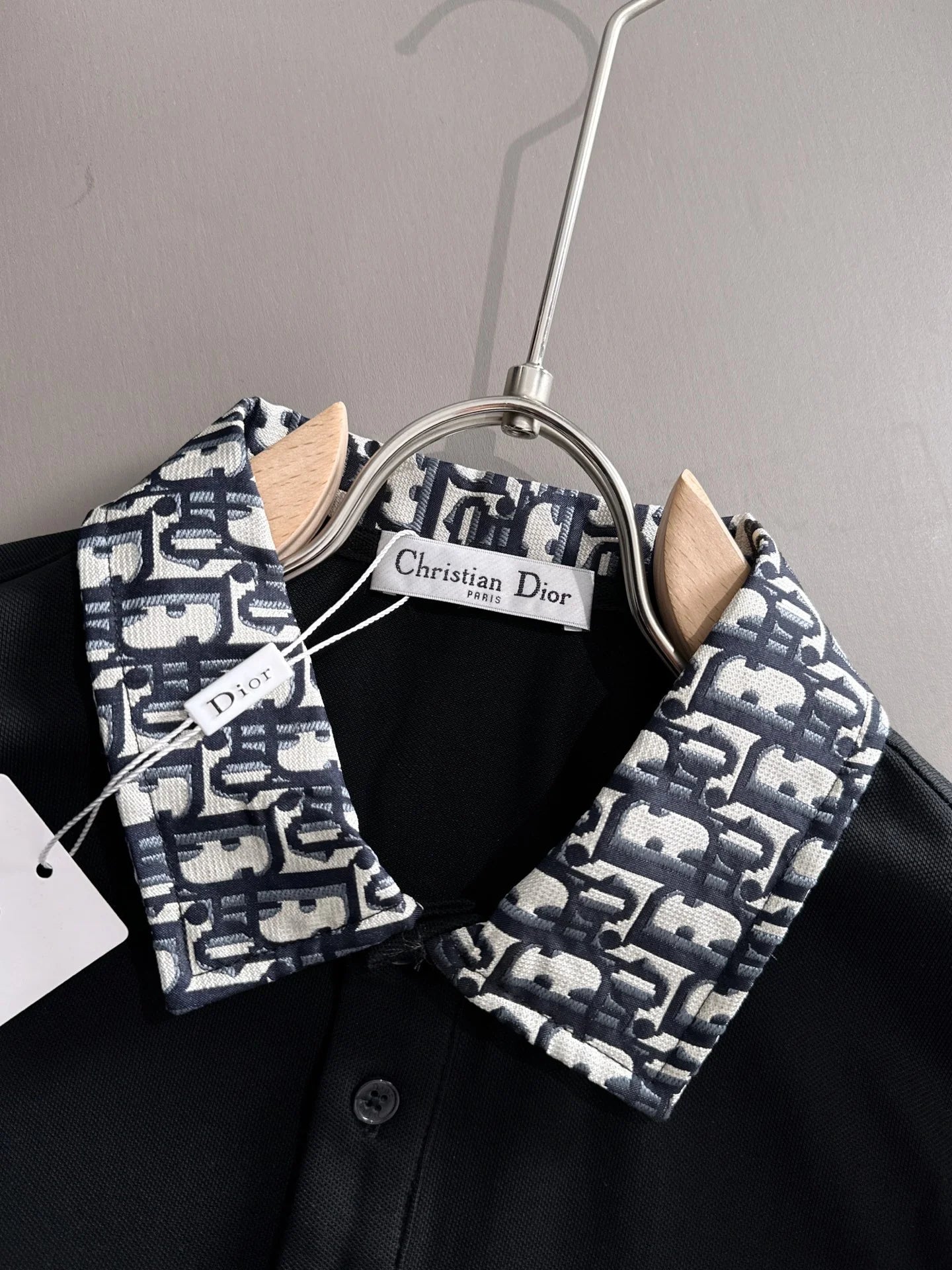 260511 New high-quality embroidered neckline jacquard patchwork design Polo shirt