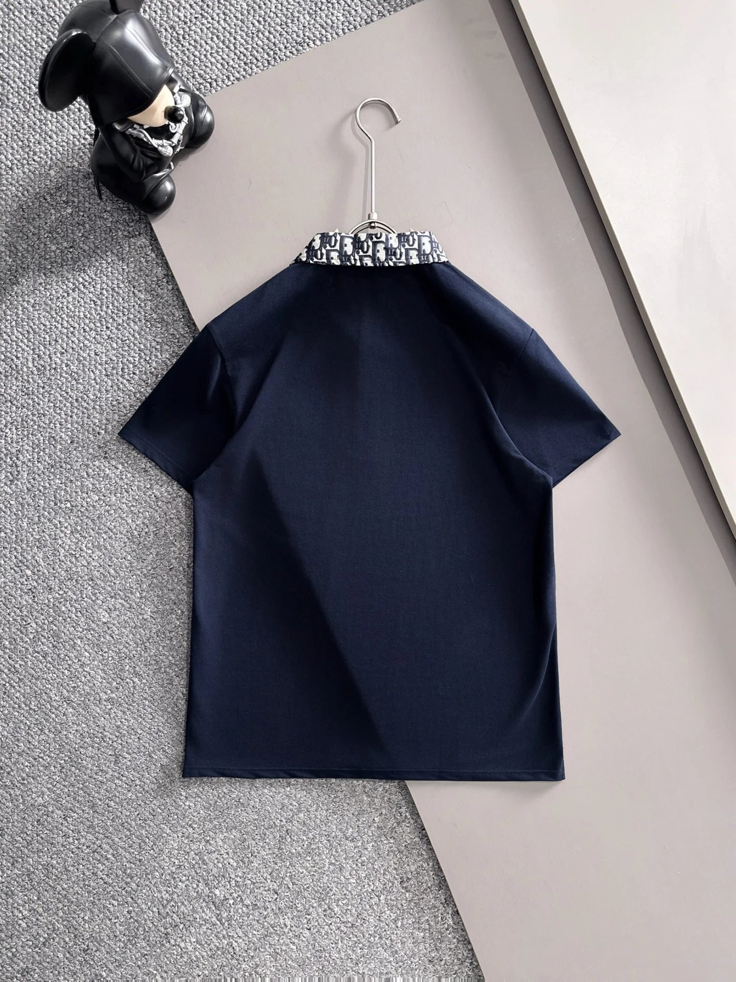 260511 New high-quality embroidered neckline jacquard patchwork design Polo shirt