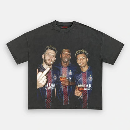 Khvicha Kvaratskhelia&Ousmane Dembélé&Désiré Doué 2026 Tee 1